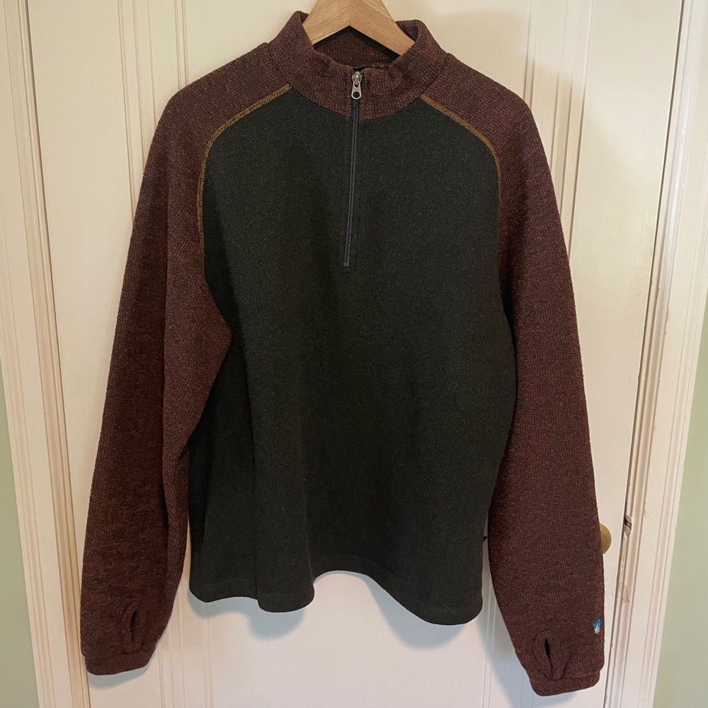 Kuhl Alfpaca Quarter Zip Fleece Pullover Sweater Size Large‎